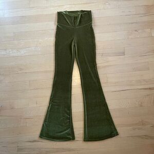 Velvet Flares in Avocado - Medium